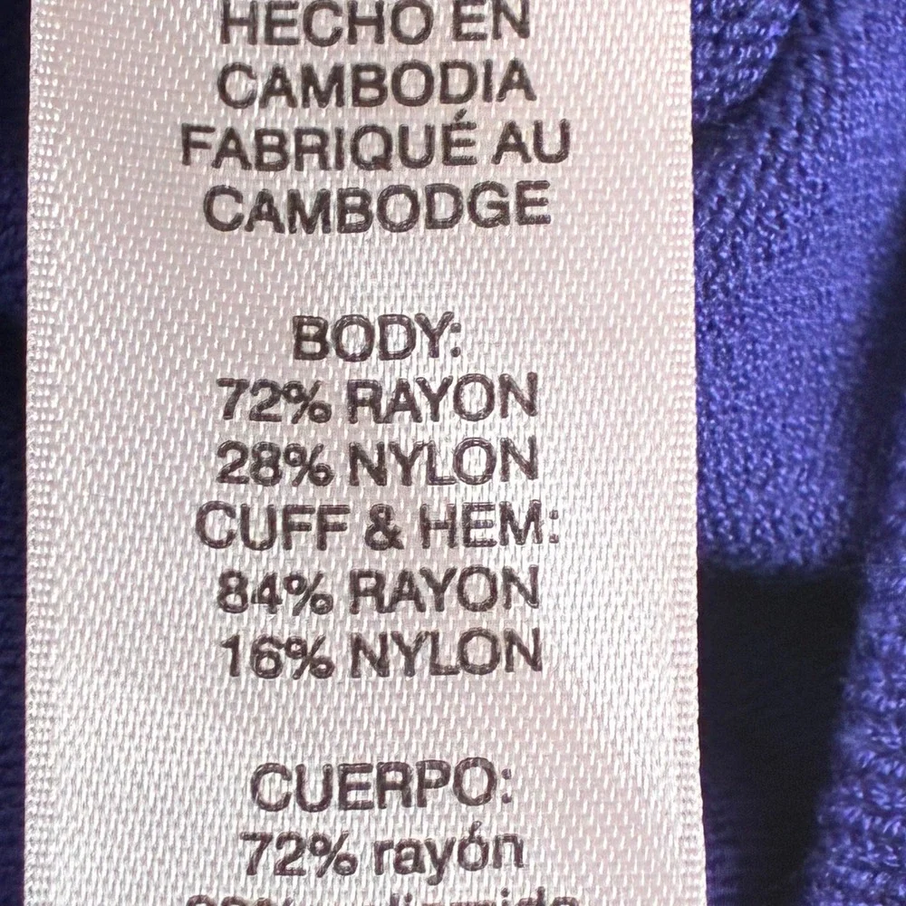 Chico's mock neck sweater Women's XL Purple Long sleeve Soft Office Weekend